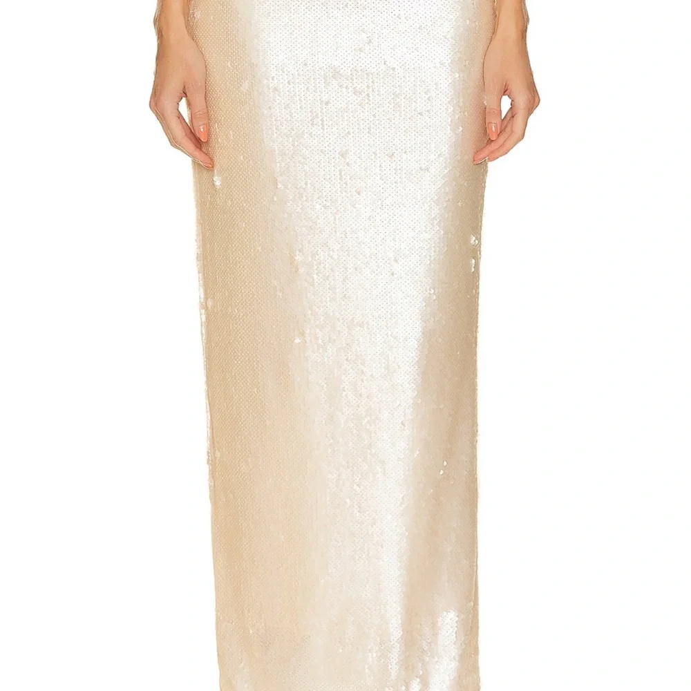Lovers and Friends X BRIDGET LILIUM SKIRT IN BEIGE NEUTRAL - Picture 1 of 6